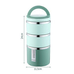 Commuters Students With Lid Portable Stainless Steel Insulation Lunch Box EX-STOCK