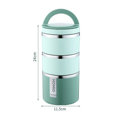 Commuters Students With Lid Portable Stainless Steel Insulation Lunch Box EX-STOCK
