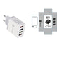 4-Port USB Wall Charger with Quick Charge 3.0 – EU, UK & US Plug | Multi-Colour