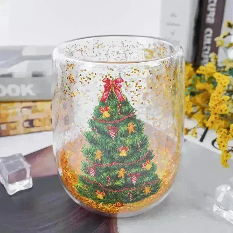 Christmas Tree Cups Heat Resistant Double Layer Household Cartoon Tumbler  Gift Idea - EX-STOCK CANADA