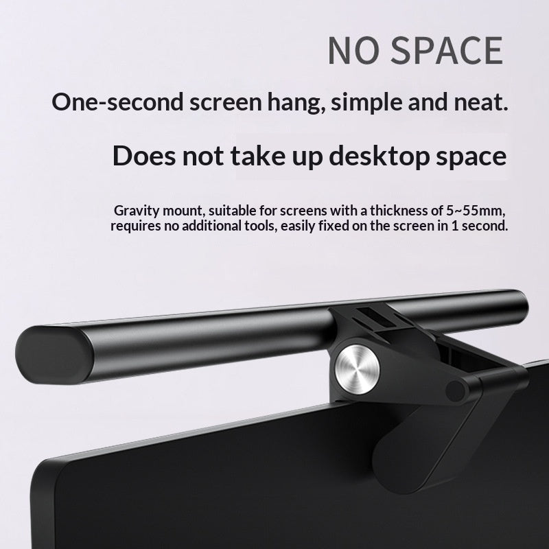 Monitor LED Fill Light with 1080P Webcam and Microphone for Video Calls
