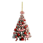 Christmas Tree Pendant Holiday Decoration Acrylic Flat Decorations - EX-STOCK CANADA