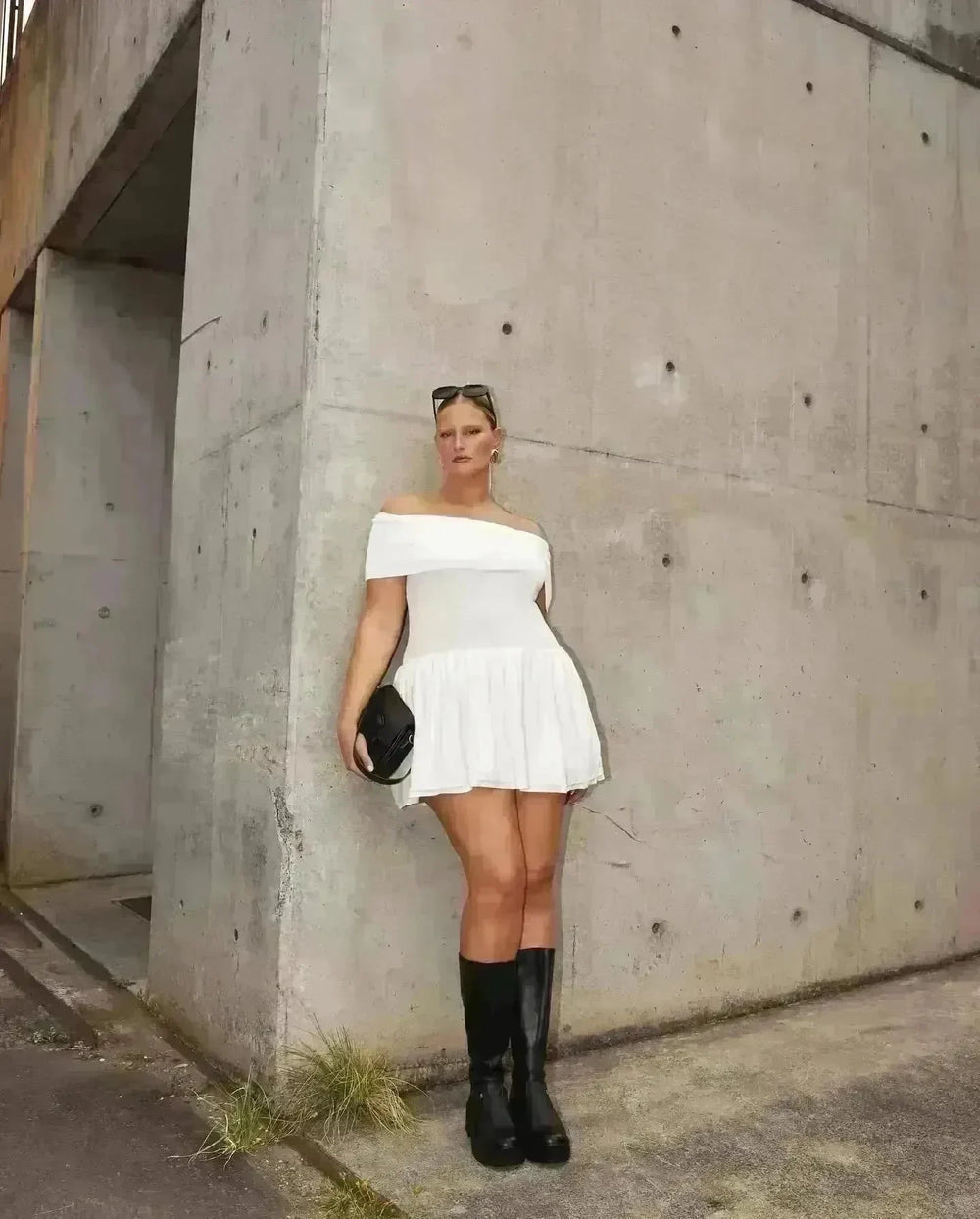 European And American Women Style Beach Holiday Party Cocktail Off Shoulder Mini Skater Dress for Ladies - EX-STOCK CANADA