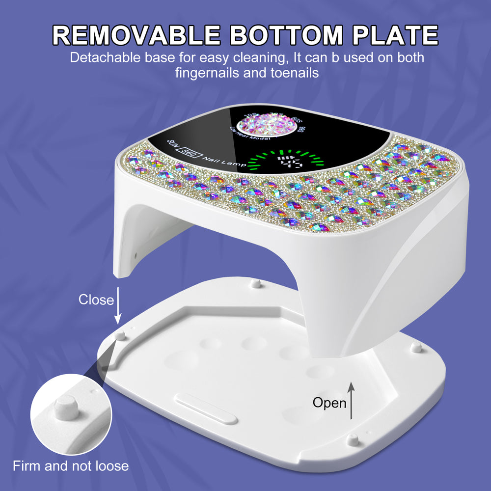 Professional UV LED Nail Lamp For Gel Nails, Cordless Nail Lamp Rechargeable Nail Dryer For Gel Polish, UV Curing Light With 4 Timer & Automatic Sensor, UV Light Lamp For Nail Art Salon At Home EX-STOCK Canada 