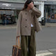 Fall Winter Double Breasted Solid Color Cashmere coat for women - EX-STOCK Canada