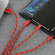 Three-in-one Mobile Phone Charging Cable - EX-STOCK CANADA