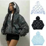 Fall Winter Street Hip Pop Unsex Unsex con cappuccio con cappuccio Cardigan Outwear