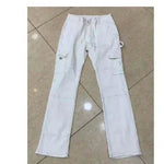 Straight Leg Cargo Pants Women High Waist Casual Baggy Pants - EX-STOCK Canada