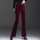 High-grade Bootcut Trousers Women's Corduroy Flared Pants Draping Effect - EX-STOCK Canada
