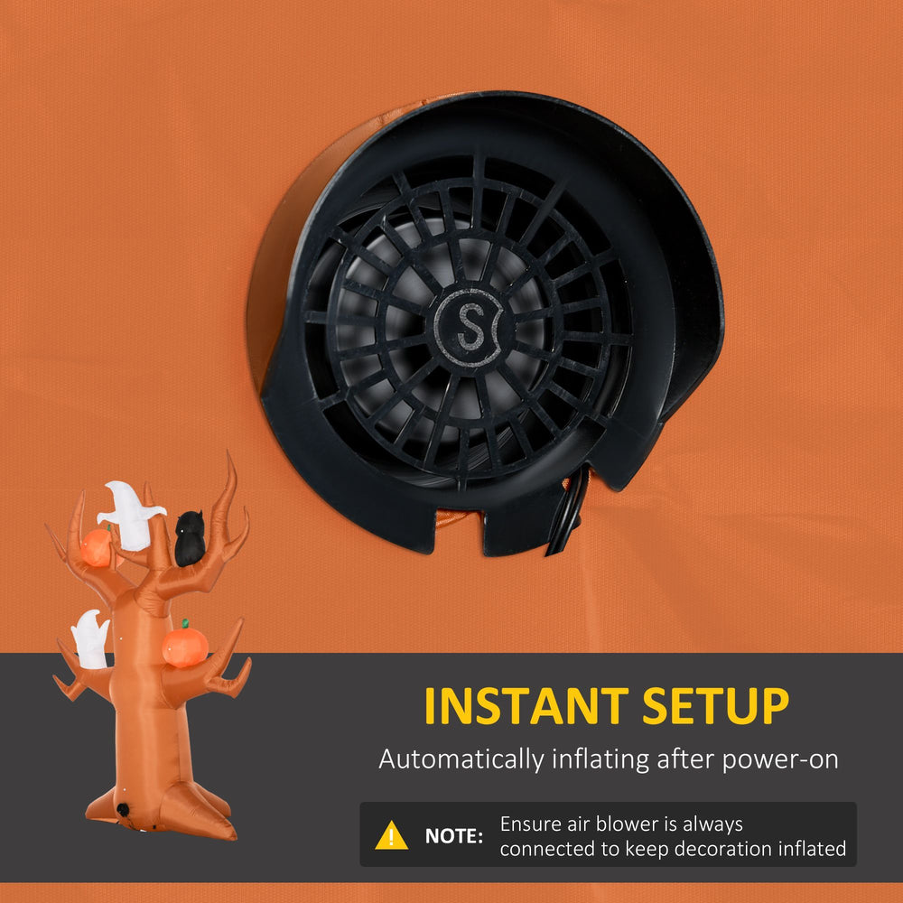 9ft Inflatable Halloween Haunted Tree With Pumpkins, Ghosts And Cat, Blow-Up Outdoor LED Yard Display For Garden, Lawn, Party, Holiday EX-STOCK Canada 