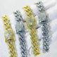 Flat Cuban Link Chain Diamond Bracelet - EX-STOCK CANADA