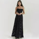 Fashion Suspender Lace Long Dress Summer Strapless Collar Elegant Evening Dresses For Women - EX-STOCK CANADA