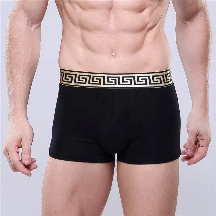 Men's Cotton Boxer Briefs Casual Solid Color Mid Waist underwear - EX-STOCK Canada