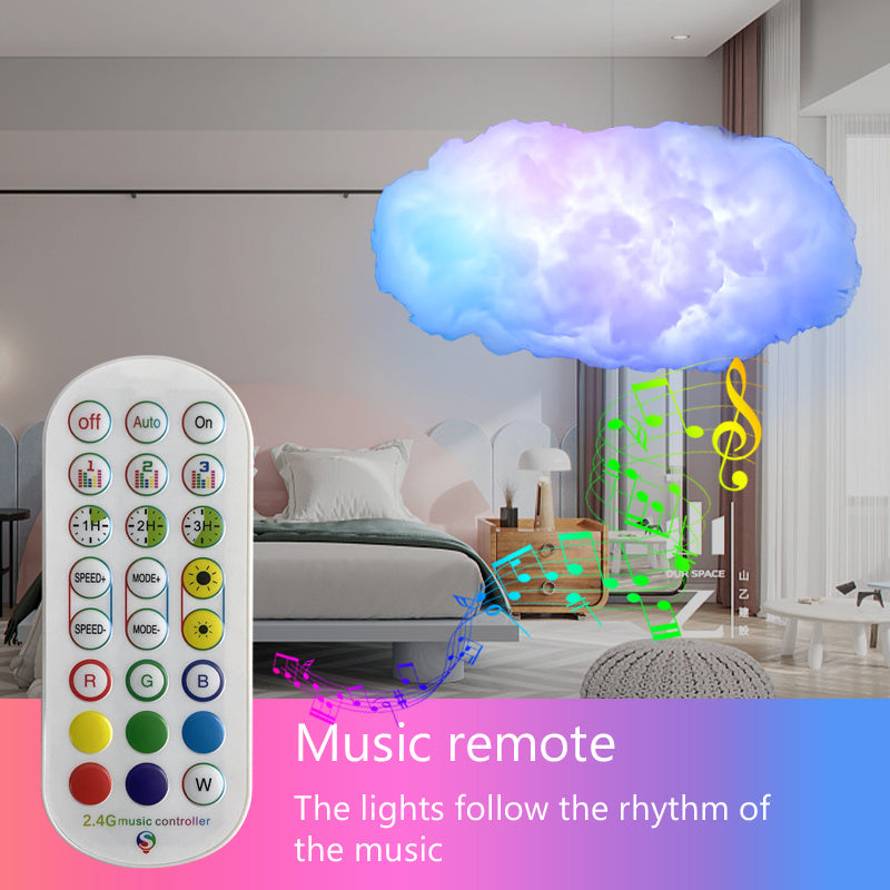 USB Cloud Light APP Control Music Synchronization 3D RGBIC Ambient Light Lightning Simulation Clouds Bedroom Room Light EX-STOCK Canada 