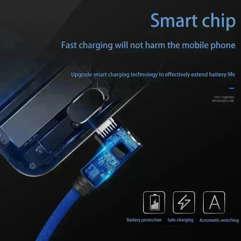 Mobile Phone Elbow Fast Charging Data Cable - EX-STOCK CANADA