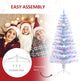 5ft Xmas Tree Pre-Lit LED Optical Fiber Christmas Tree Artificial Seasonal Decoration W Stand Winter Holiday Decor EX-STOCK Canada 