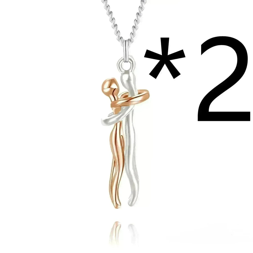Hot Sale Affectionate Hug Necklace Couples Anniversary Valentine's Day  Gift Fashion Punk Street Style Pendant Necklace - EX-STOCK CANADA