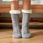 Winter Warm Knitted Plush Floor Socks Home Indoor Non-slip Carpet Socks For Men And Women - EX-STOCK CANADA