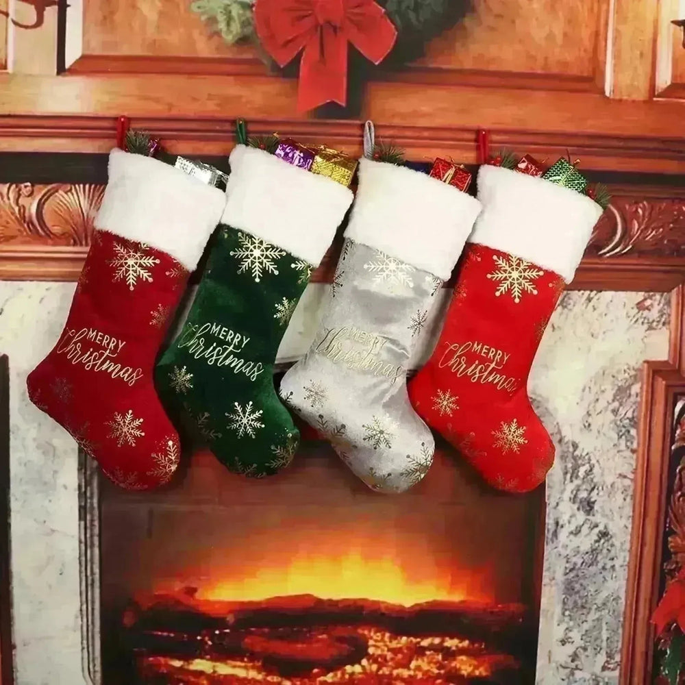 Christmas Decorative Stockings Embroidery Candy - EX-STOCK CANADA