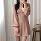 Fashionable Autumn Winter Mini Flared Knitted Sweater Dress - EX-STOCK Canada