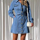 Fashion Casual Button Denim Dress Women - EX-STOCK Canada