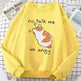 Women Chic Casual No Flattering Cat Print Crew Neck Sweatshirt - EX-STOCK CANADA