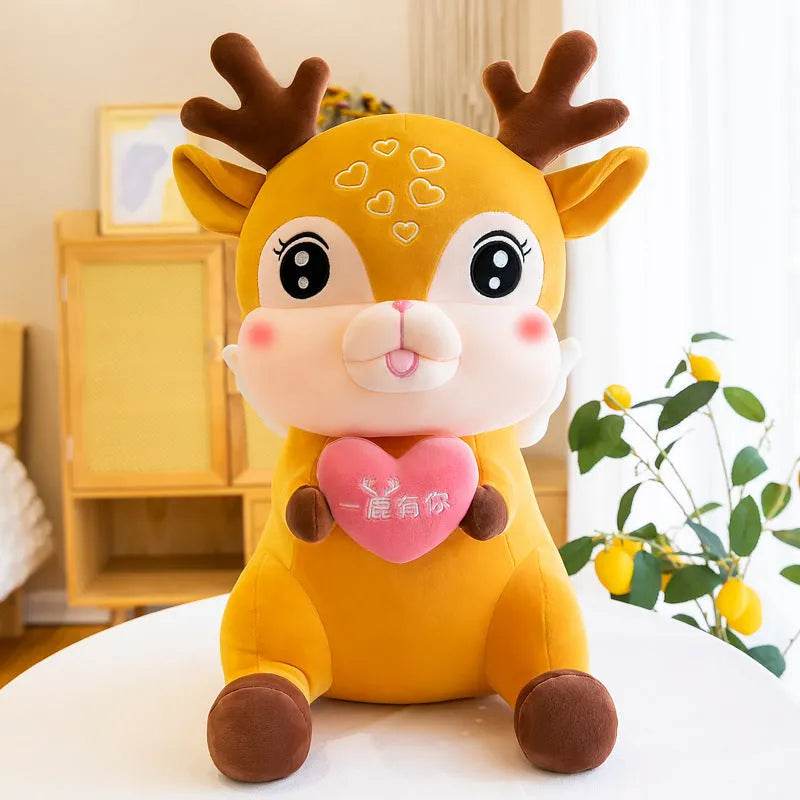 Cute Sika Deer Plush Toy Rag Doll Sleeping Pillow - EX-STOCK Canada