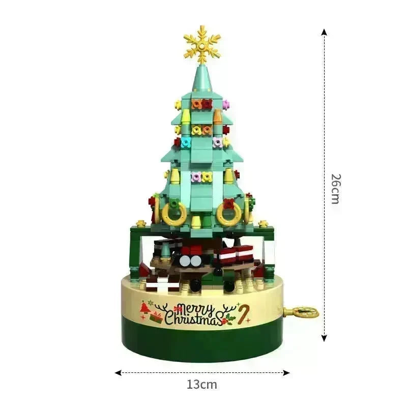 Black Friday deals Christmas Tree Blocks Spin Music Box Blocks - EX-STOCK CANADA