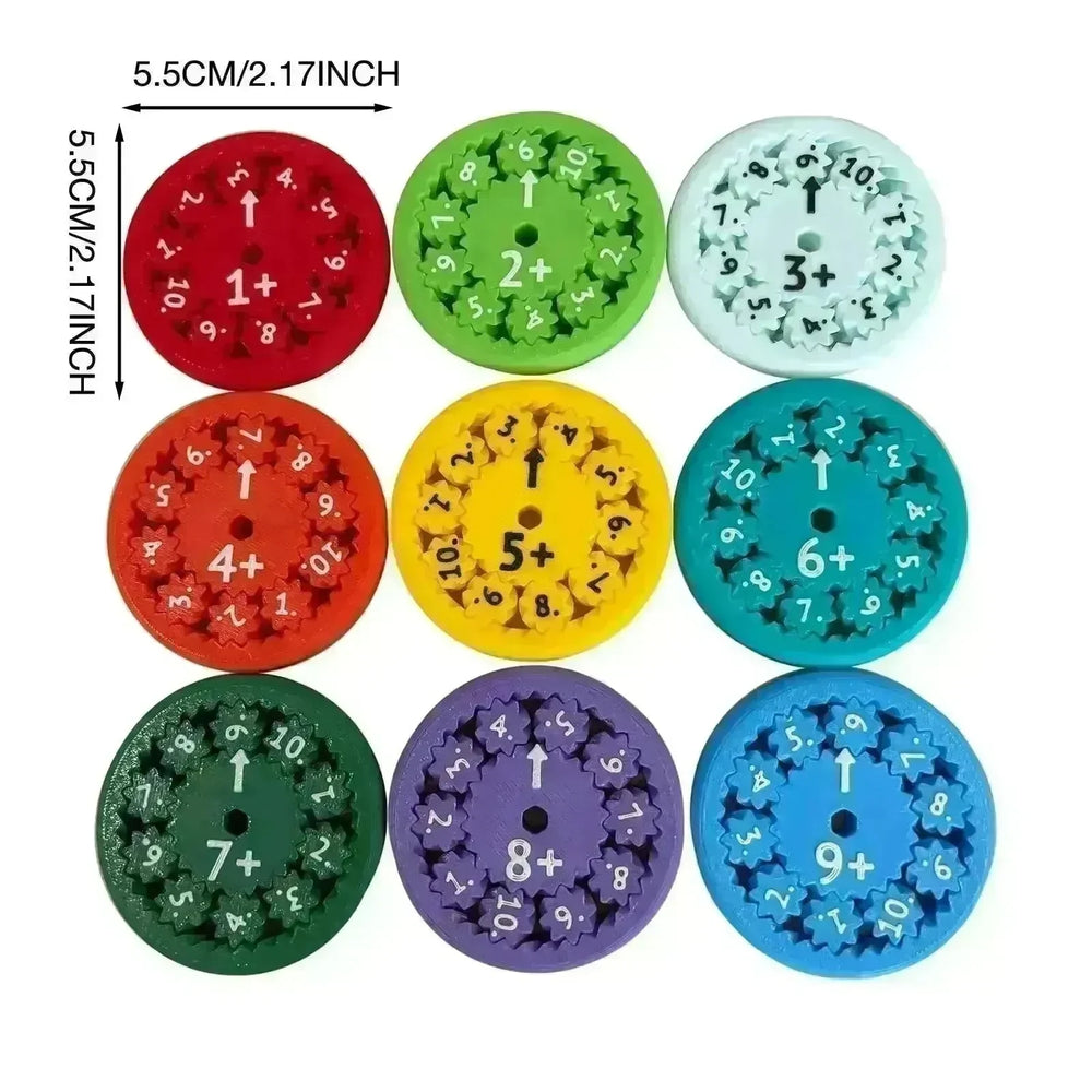 Math Fidget Spinners Fingertip Puzzle Toys Games Math Operations Math Multiplication Games Montessori Activity Educational Learning Toys - EX-STOCK CANADA