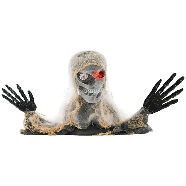 Halloween Animated Mummy With Glowing LED Eyes, Animatronic Halloween Decoration, Battery Operated EX-STOCK Canada 