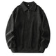 Autumn Winter Fashion Lapel Half-zip fleece Sweatshirt Pullover tops for Men - EX-STOCK Canada