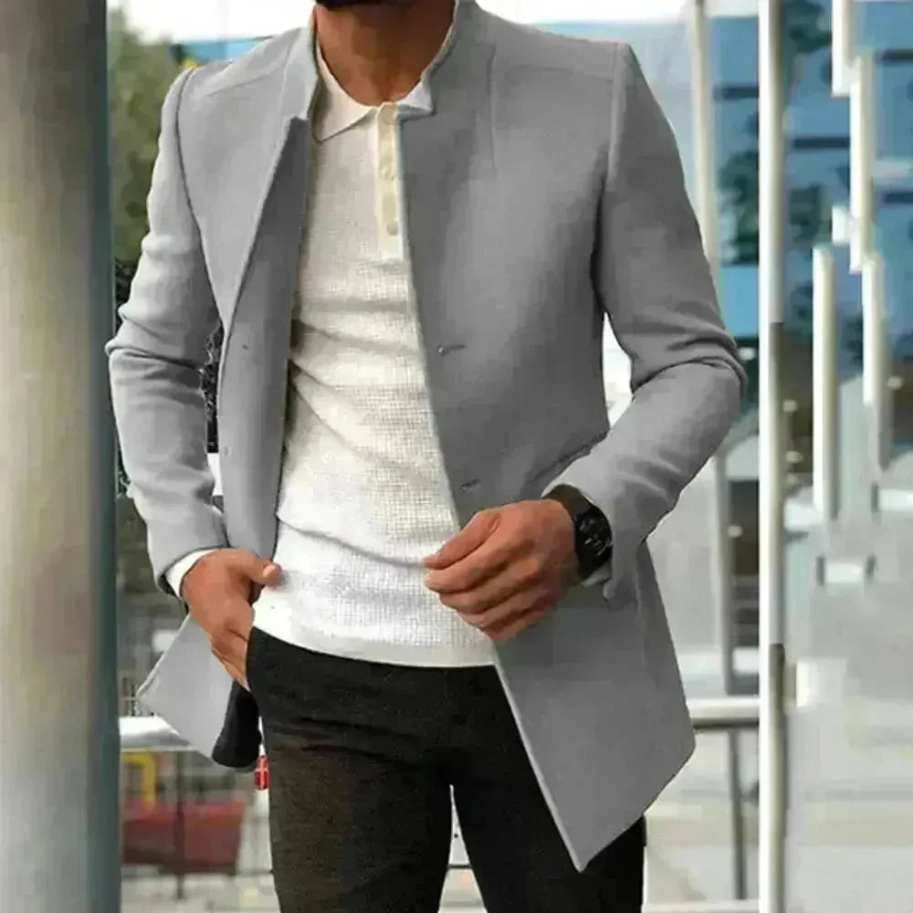 Buy Single Breasted Plain Slim fit Blazer for Men Business Work Jacket - EX-STOCK CANADA