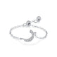 S925 Sterling Silver Niche Style Arabic Letters Pull-out Chain All-match Stackable EX-STOCK Canada 