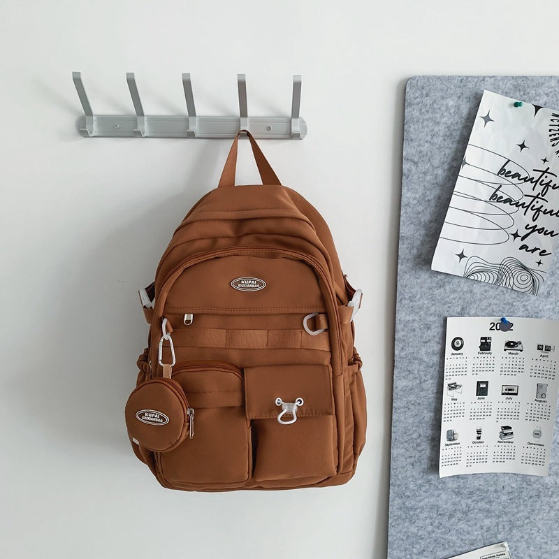High School And College Student College Style Computer Bag Couple Backpack EX-STOCK