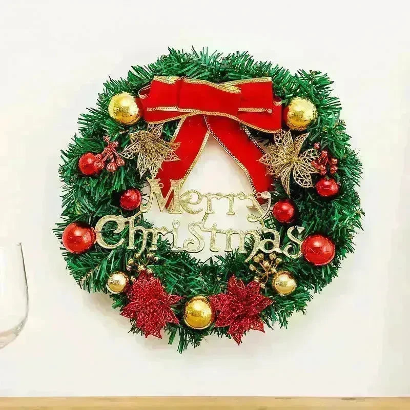 Creative Christmas Door Wreath Christmas Decoration Artificial Garland Wreaths For Car Home Window Wall Decoration - EX-STOCK CANADA