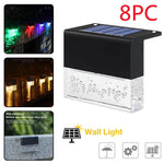 Waterproof New RGB LED Solar Light Step Fence Light - EX-STOCK CANADA