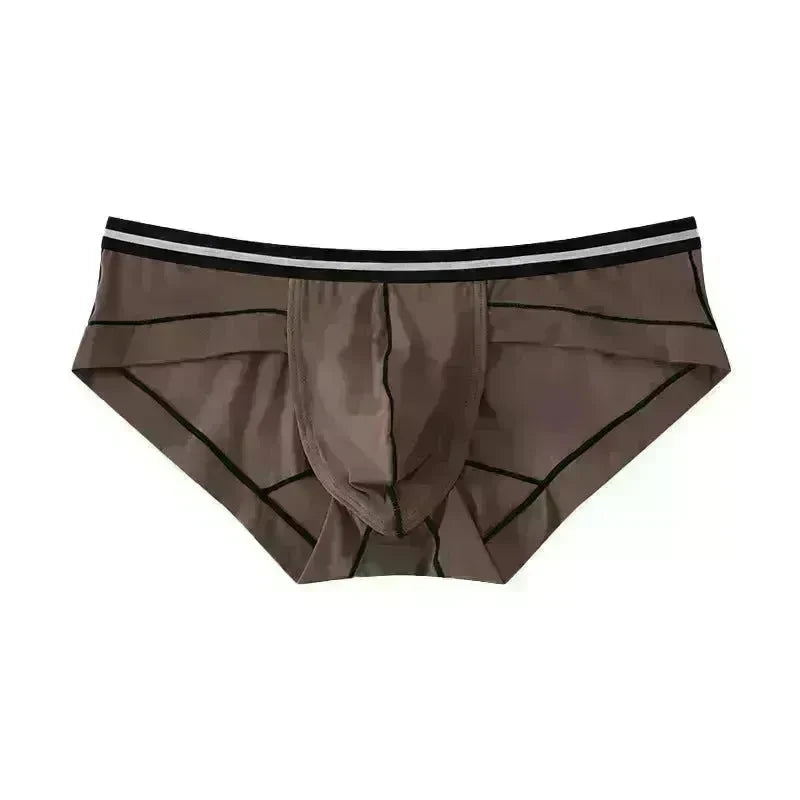 Ice Silk Men's Summer Breathable Solid Color Pouch Brief Underwear - EX-STOCK CANADA