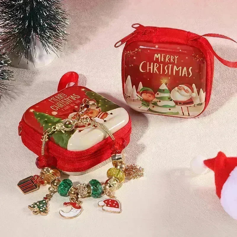 Christmas Stockings Diy Children's David's Deer Snowman Pendant Bracelet Suit - EX-STOCK CANADA