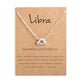 12 Zodiac Sign Necklaces With Gift Card Constellations Pendant Necklace Jewelry - EX-STOCK CANADA