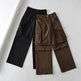 Retro High Waist Multi-pocket Cargo Pants Women - EX-STOCK Canada