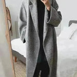 Buy Fall Winter long wool trench coat for women Cashmere trench coat - EX-STOCK CANADA