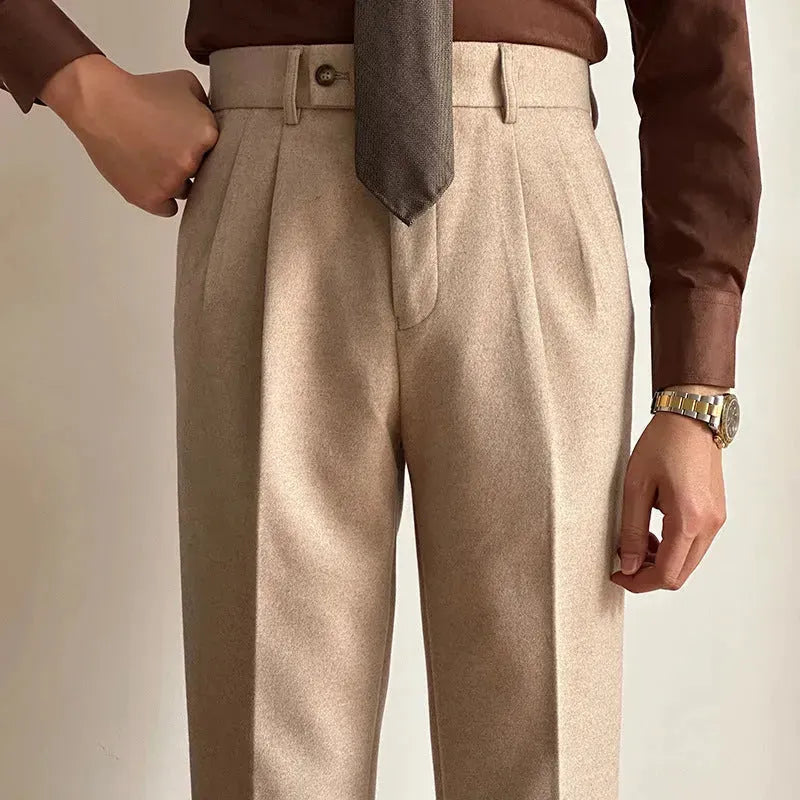 Straight Fitted All-matching formal business Office Work Suit Pants trouser  For Men - EX-STOCK CANADA