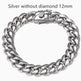 Men's Cuban Link Chain Titanium Steel Silver Bracelet - EX-STOCK CANADA
