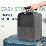Travel Shoe Storage Bag – Multi-Layer Organizer for Shoes, Clothes & Accessories grey