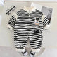 Casual Letter Stripes Loose Round Neck Boys' Long Sleeve Sweater Suit Two piece for boys - EX-STOCK Canada