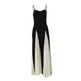 Luxury Women Sleeveless Color Contrast Sling Dress for Wedding Cocktail Evening Party events - EX-STOCK CANADA
