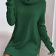 Autumn Winter Solid Cashmere Loose Mini Turtleneck sweater Dress - EX-STOCK Canada