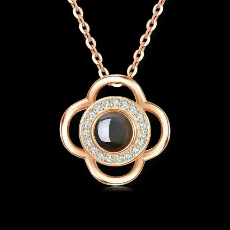 Hot Valentine's Day Gifts Metal Rose Jewelry Gift Box Necklace For Wedding Girlfriend Necklace Gifts - EX-STOCK CANADA