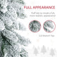 6' Artificial Slim Flocked Christmas Trees, With Snow Frosted Branches, Downswept Shape, Steel Base EX-STOCK Canada 