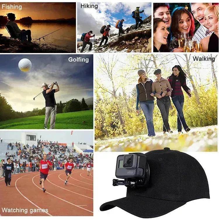 Canvas Sun Hat Cap Cycling Hiking Golfing Fishing For Sports Action Cam Camera - EX-STOCK Canada